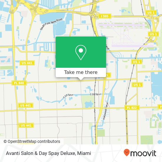 Avanti Salon & Day Spay Deluxe map