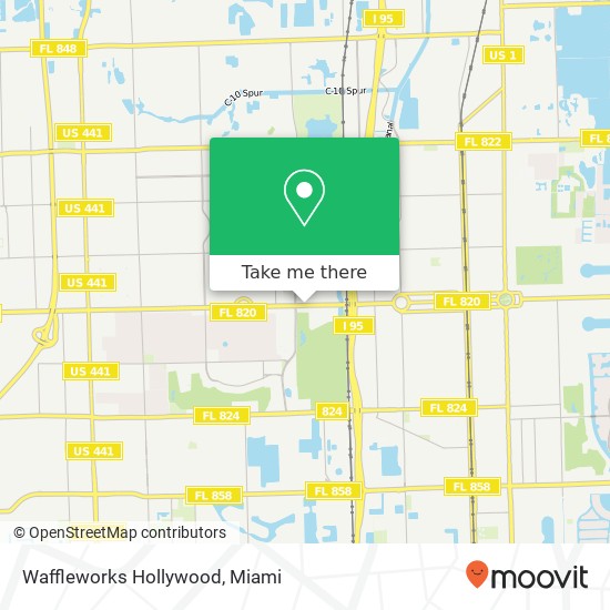 Mapa de Waffleworks Hollywood