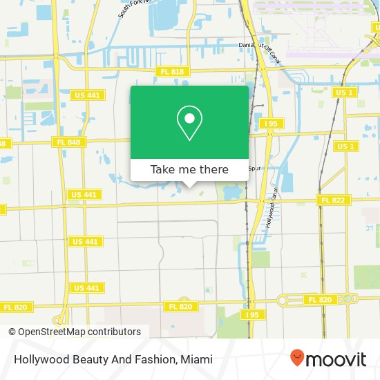 Hollywood Beauty And Fashion map
