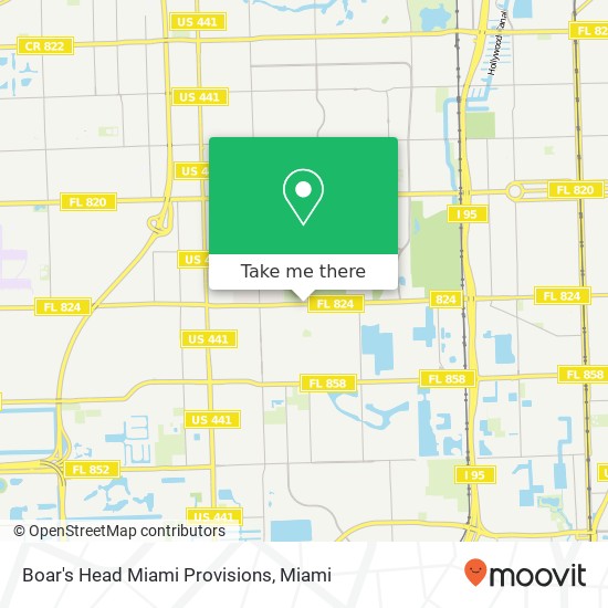 Mapa de Boar's Head Miami Provisions