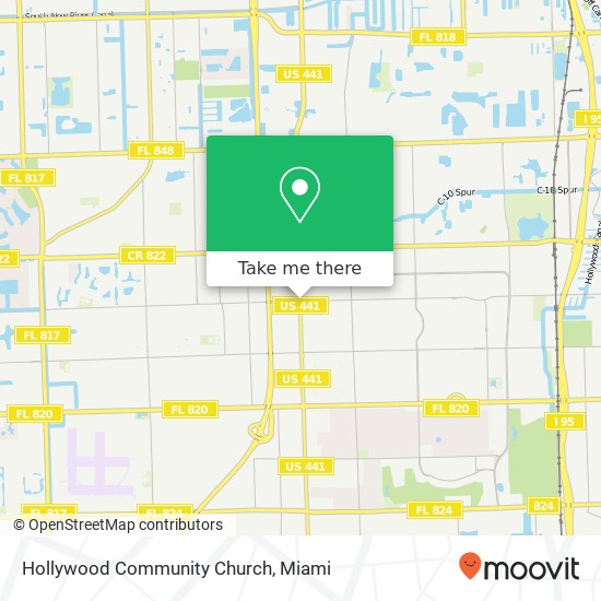 Mapa de Hollywood Community Church