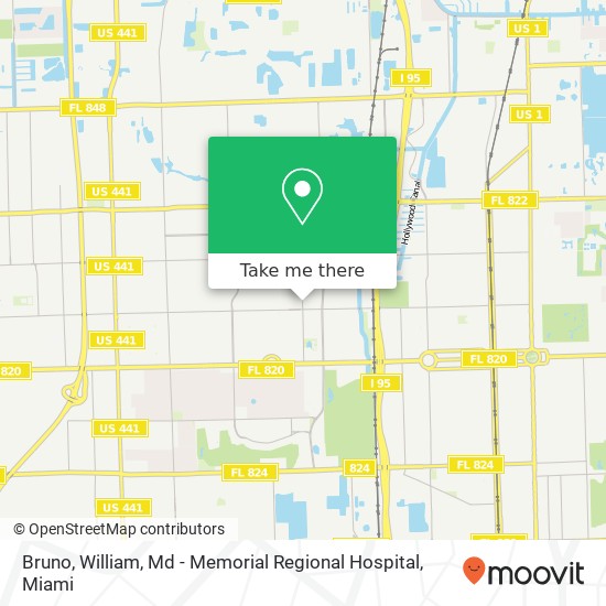 Bruno, William, Md - Memorial Regional Hospital map