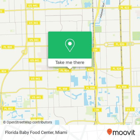 Florida Baby Food Center map