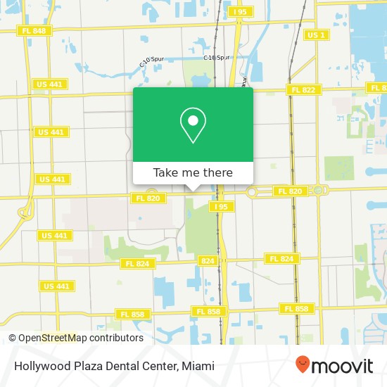 Hollywood Plaza Dental Center map