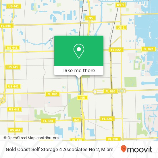 Gold Coast Self Storage 4 Associates No 2 map