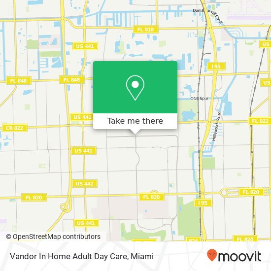 Vandor In Home Adult Day Care map