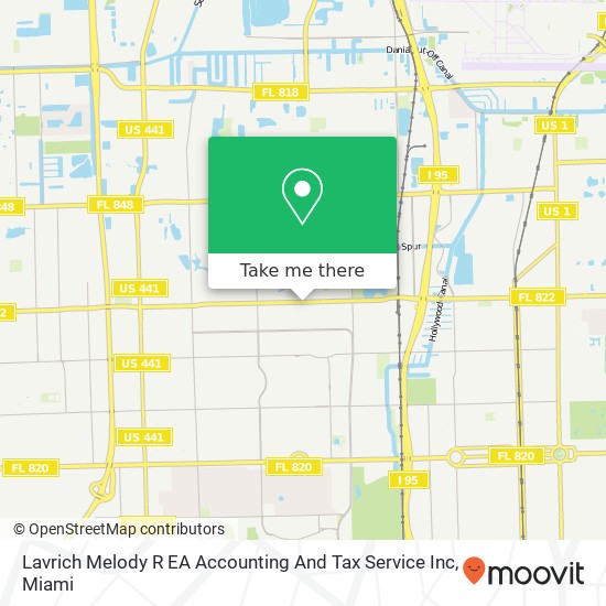 Mapa de Lavrich Melody R EA Accounting And Tax Service Inc