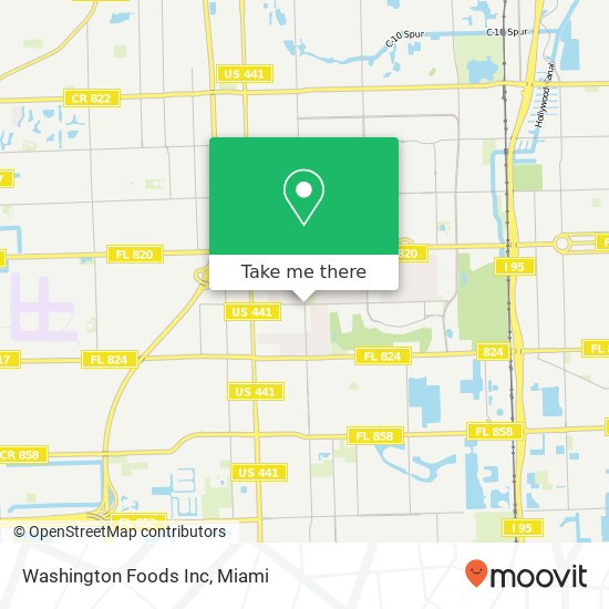 Washington Foods Inc map
