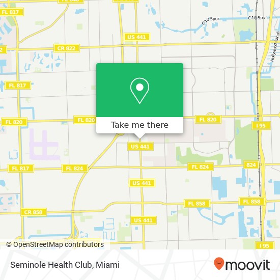 Mapa de Seminole Health Club