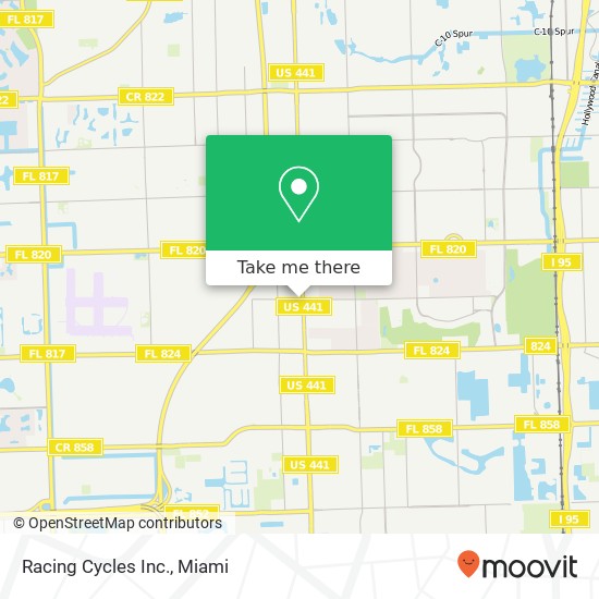 Racing Cycles Inc. map