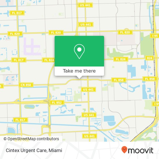 Mapa de Cintex Urgent Care