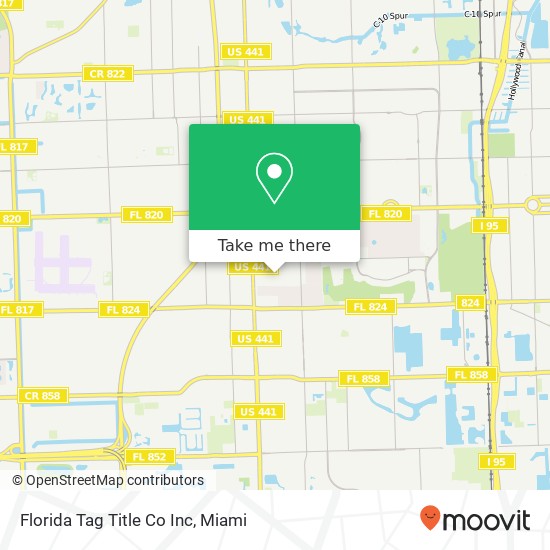 Mapa de Florida Tag Title Co Inc