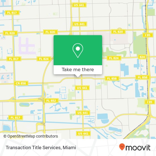 Transaction Title Services map