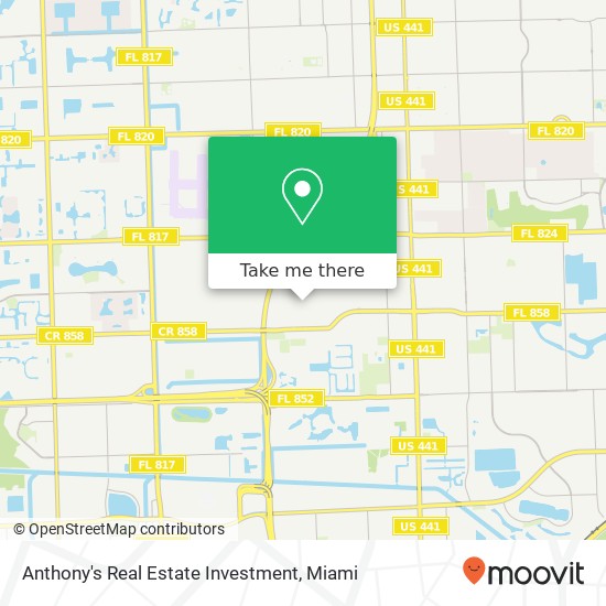 Anthony's Real Estate Investment map