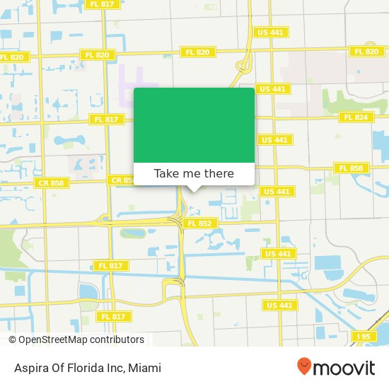 Aspira Of Florida Inc map
