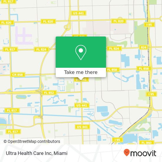 Ultra Health Care Inc map