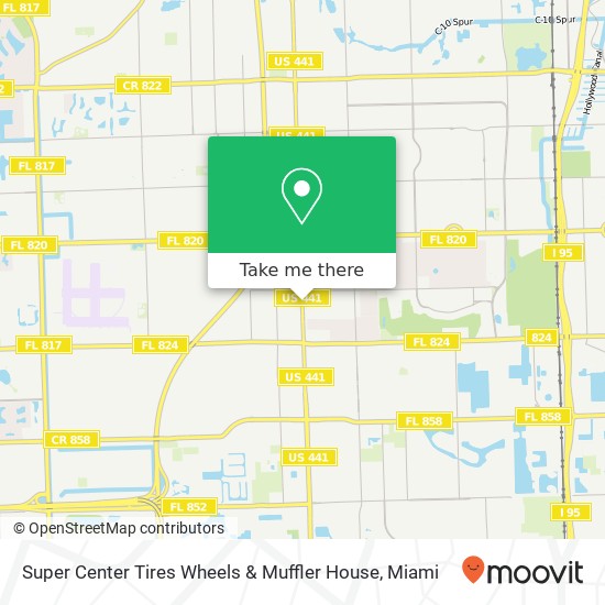 Super Center Tires Wheels & Muffler House map