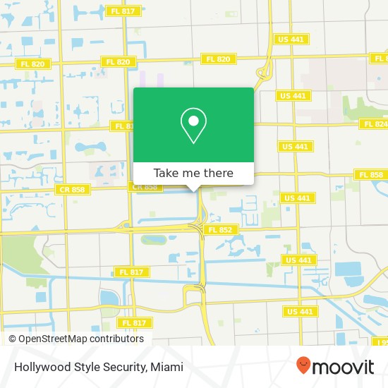 Hollywood Style Security map