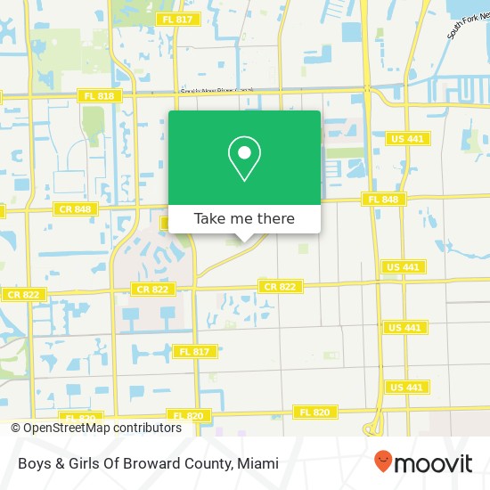 Mapa de Boys & Girls Of Broward County