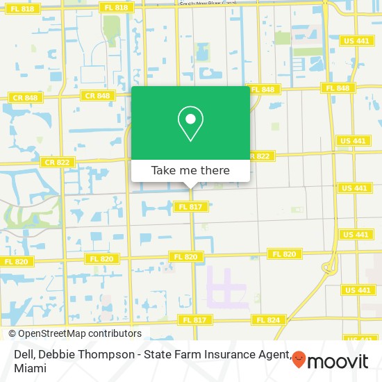 Dell, Debbie Thompson - State Farm Insurance Agent map