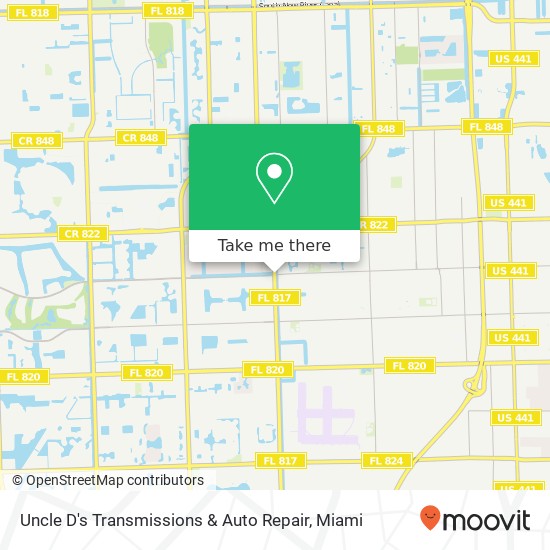 Uncle D's Transmissions & Auto Repair map