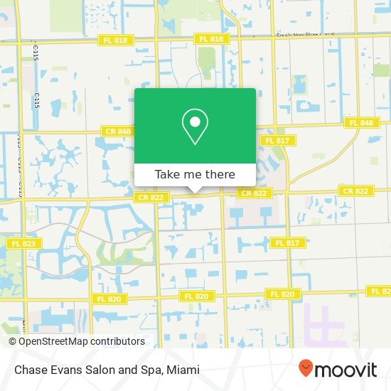 Chase Evans Salon and Spa map