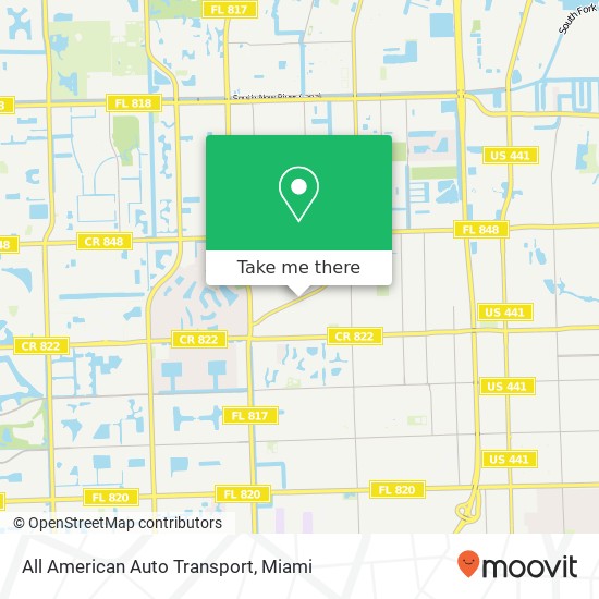 Mapa de All American Auto Transport