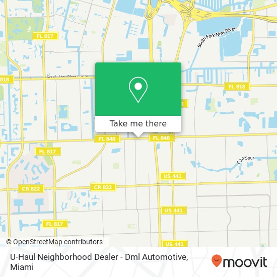 U-Haul Neighborhood Dealer - Dml Automotive map