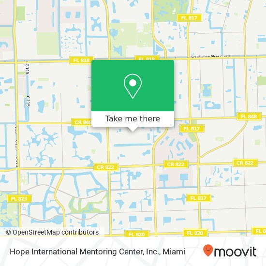 Mapa de Hope International Mentoring Center, Inc.