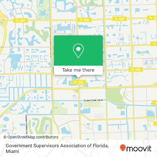 Government Supervisors Association of Florida map