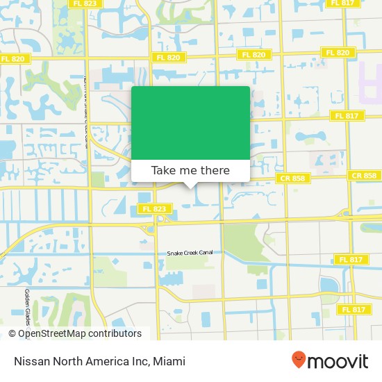 Mapa de Nissan North America Inc