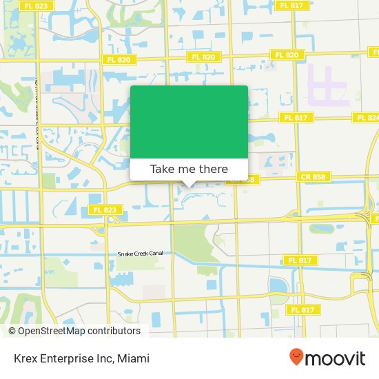 Krex Enterprise Inc map