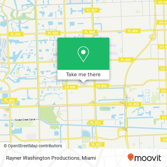 Rayner Washington Productions map