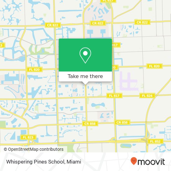 Whispering Pines School map