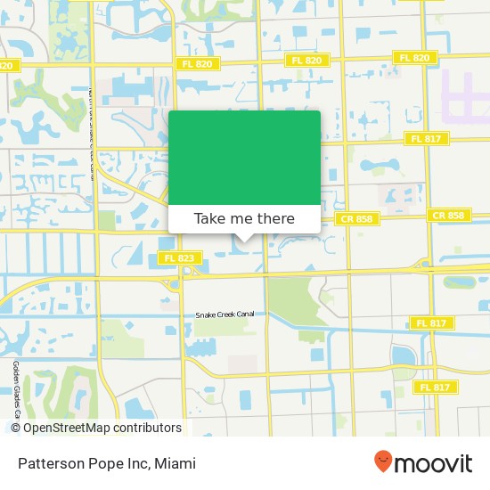 Patterson Pope Inc map