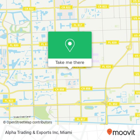 Alpha Trading & Exports Inc map