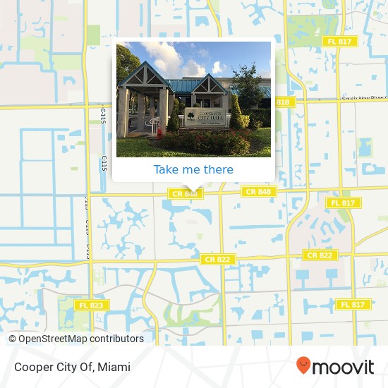 Cooper City Of map