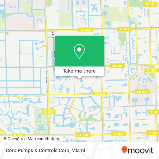 Coro Pumps & Controls Corp map