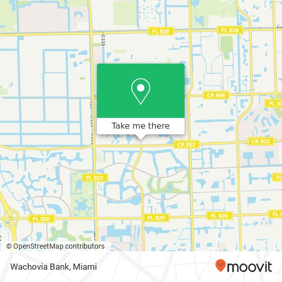 Wachovia Bank map