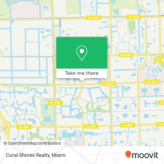 Coral Shores Realty map