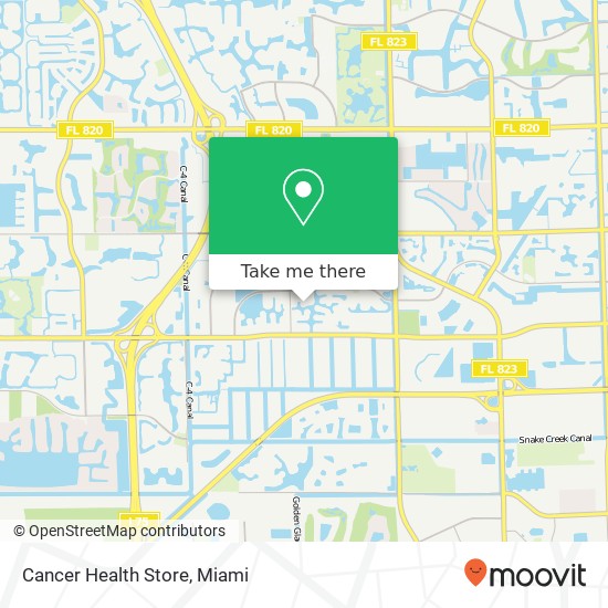 Cancer Health Store map