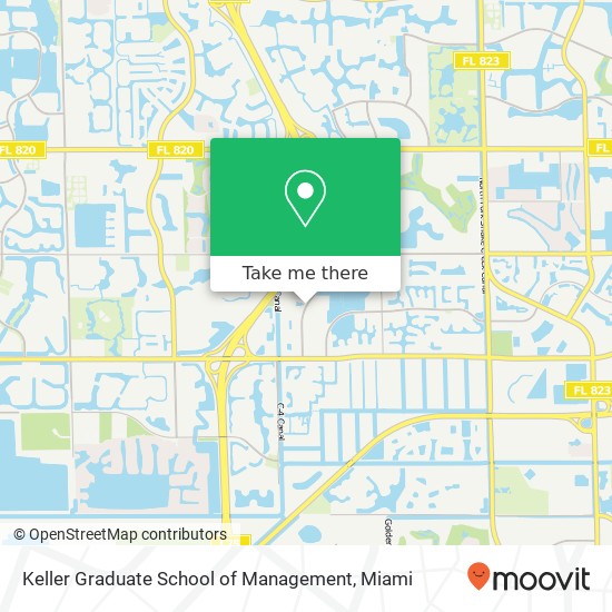 Mapa de Keller Graduate School of Management