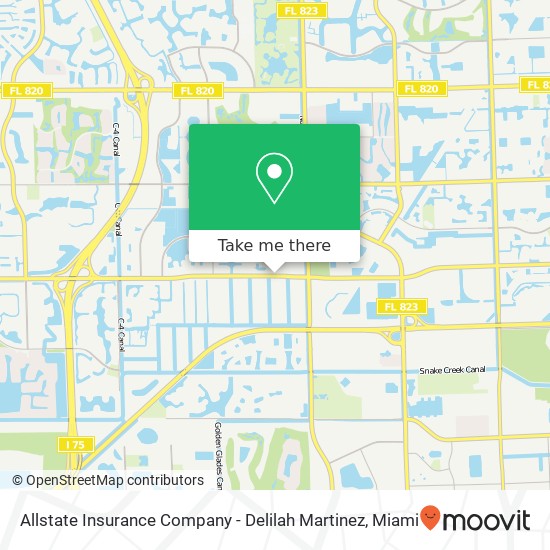 Allstate Insurance Company - Delilah Martinez map