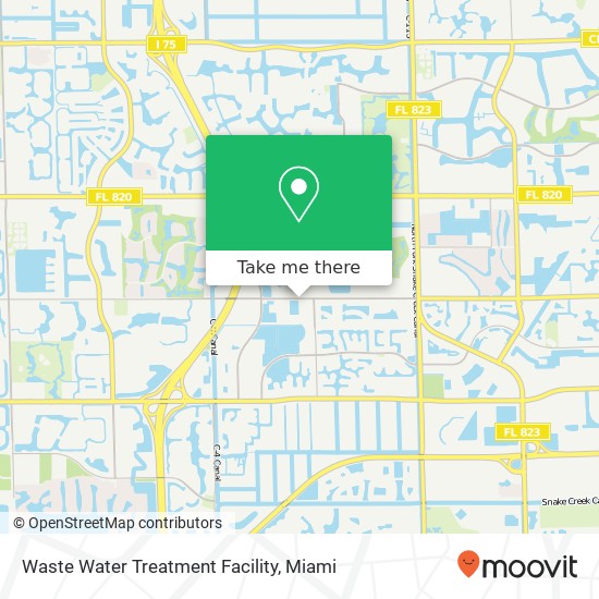 Waste Water Treatment Facility map