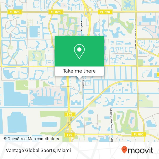 Vantage Global Sports map