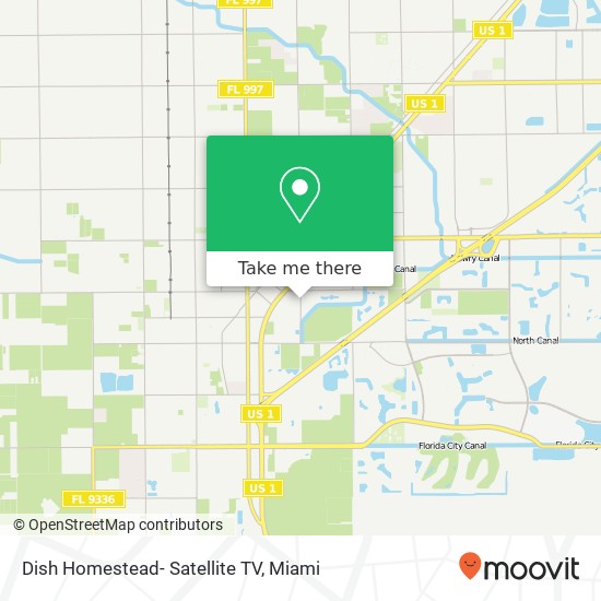 Mapa de Dish Homestead- Satellite TV