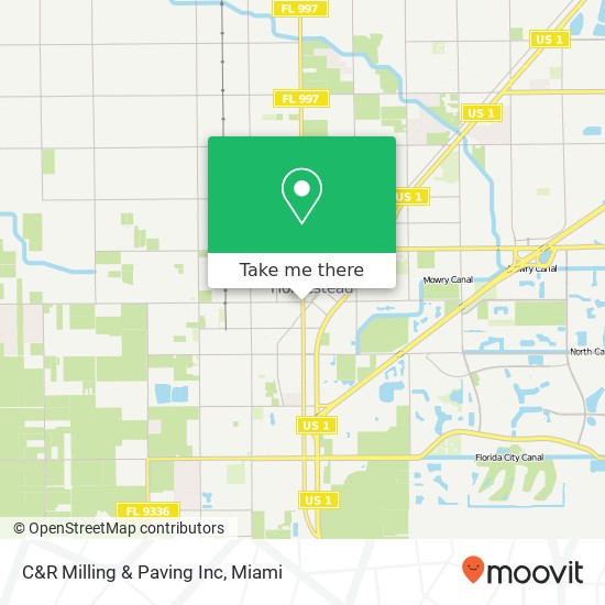 Mapa de C&R Milling & Paving Inc
