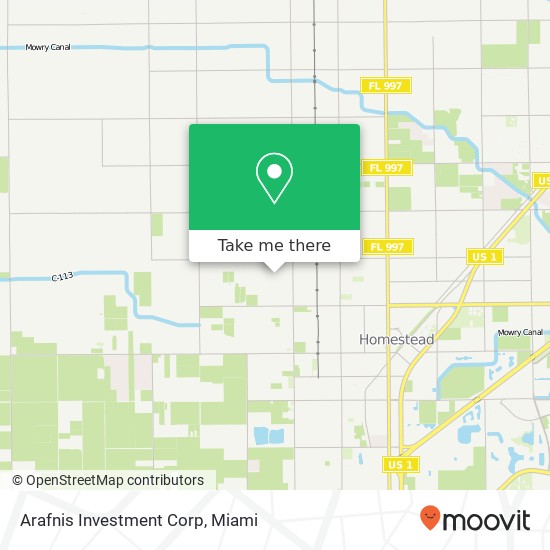 Arafnis Investment Corp map