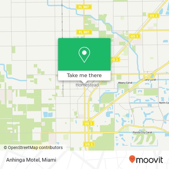 Anhinga Motel map