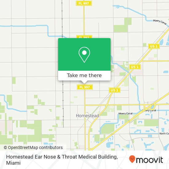 Homestead Ear Nose & Throat Medical Building map